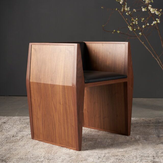 DC1 Solid Wood Dining Chair with A Sleek Design by SENTIENT